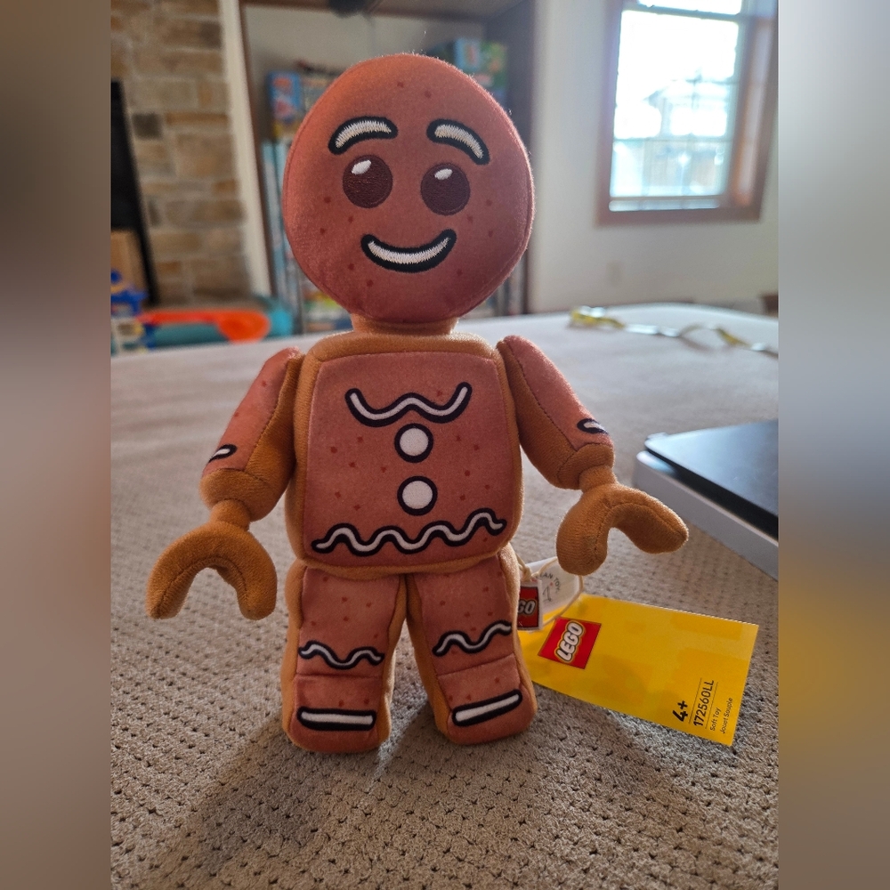 New Gingerbread Lego 9" Plush Collection 2025 172560LL Christmas 2025 Soft Toy - Picture 6 of 16